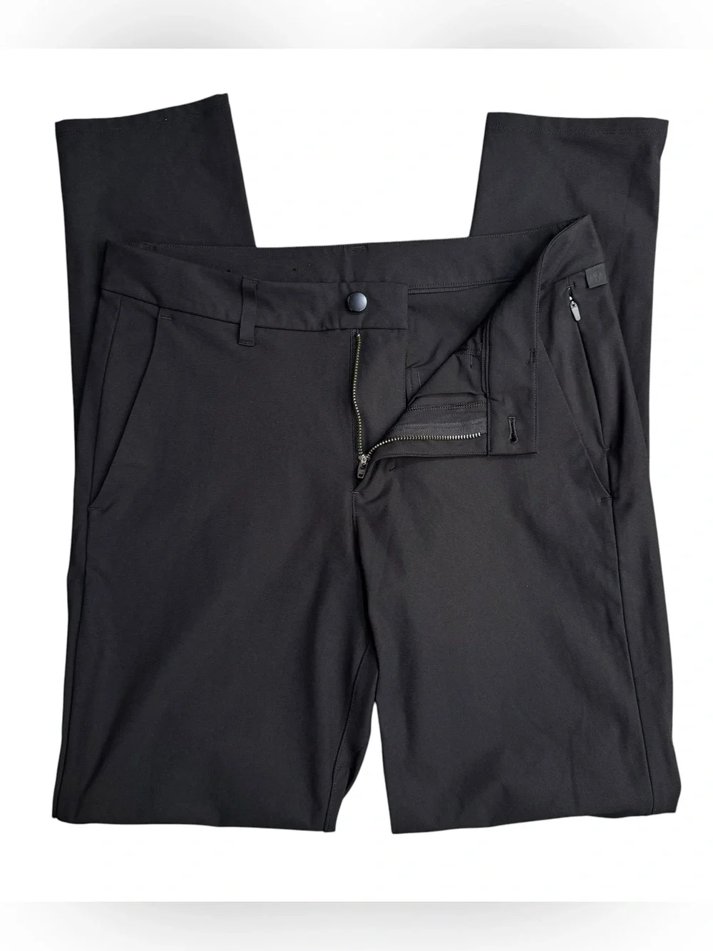 Lululemon ABC Slim-Fit Trouser Men’s 32x32 Black Warpstreme 5-Pocket LM5AF3S